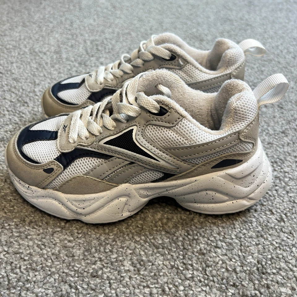 Vintage y2k Reebok royals sneakers boys 13C white gray blue comfort lace up - Image 2 of 4