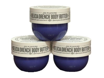 3x SOL DE JANEIRO DELICIA DRENCH BODY BUTTER 0.84oz / 25ml Each NEW