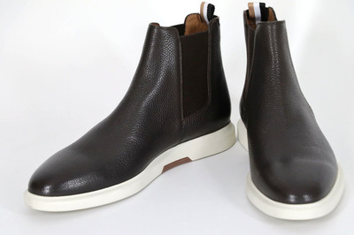 HUGO BOSS Chelsea Boots, Mod. Randy_Cheb_gr, Gr. 44 / UK 10 / US 11, Dark Brown