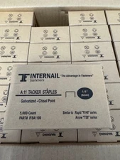 A11 1/4" (T50) Galvanized Staples 20 Boxes 5,000 Box 100,000 Cs.