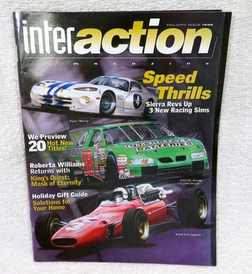 Vintage InterAction Computer Gaming Magazine Holiday Issue 1998
