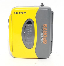 Sony WM-SXF10 WalkMan Sports Radio/Cassette Player PARTS or REPAIR TESTED READ