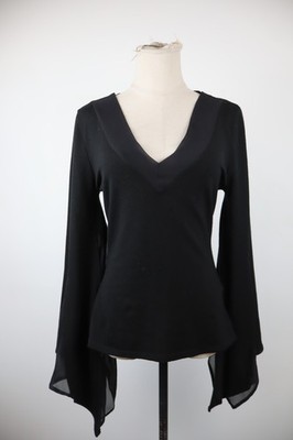 Roccobarocco Women's Sweater Size 48 Woman Casual Vintage T-Shirt Silk Wool