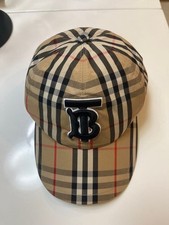 Burberry Baseball Cap Check L Size Women Hat Accessory Original Collection