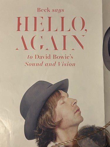Beck David Bowie Ad Poster 2013 Lincoln Motors Advertisement Rock Music 14x21 - Picture 2 of 6