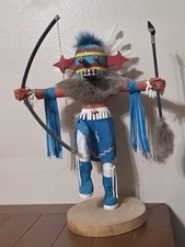 Vintage Angry Navajo Kachina Doll Signed/Numbered 125107 Frieda Charley 19"