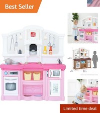 Ultimate Interactive Kids Kitchen Playset with Lights Sounds, 25 Accessories