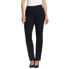 Gloria Vanderbilt Amanda Slimming Jeans Black Tapered Leg Women  s Size 16
