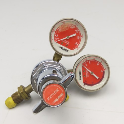 #ad #ad Linde 15 510 Trimline 2 Stage Acetylene Compressed Gas Regulator $100.03