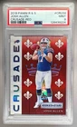 9224 Josh Allen 2018 Panini Rookies & Stars #CRU-34 Red Crusade RC /99 PSA 9