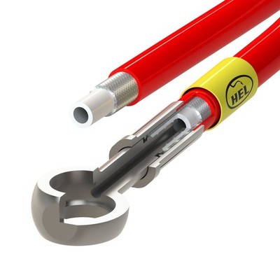 HEL PERFORMANCE STAHLFLEX BREMSLEITUNGSSATZ FÜR AUDI CABRIOLET 2.3 92-94