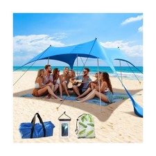 Beach Canopy Tent with UPF50 Protection Sun shelter Umbrella Portable Campin...