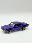 Vintage Hot Wheels Redline Custom Barracuda Purple W/ White Intr. HK - Good Car!