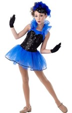 Lot of 5 Show Business BLUE Child X-Large Dance Costume Ballet Tutu  Gloves New