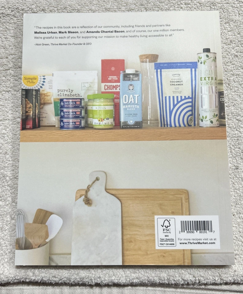 Thrive Market Healthy Living Made Easy Cookbook New 60 Recipes - Image 2 of 2