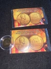 3 Pcs 1943 Genuine Steel Wartime Wheat Cent 24k Gold Plated