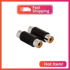 Cmple - RCA Coupler Audio Video Cable Adapter Composite Component Connector Conv