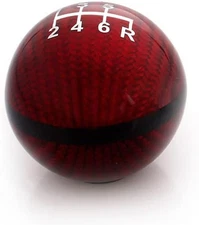 muge racing Universal Real Carbon Fiber Shift Knob 6 Speed Gear Copper 