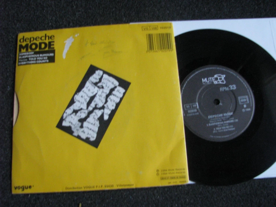 Depeche Mode-Blasphemous Rumours 7" Viny-1984-FRance-Mute Records-102019 - Bild 2 von 2