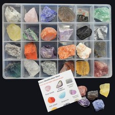 Rock  Mineral Collection Kit for Adults and Kids Natural Rocks 0.6-1 Inch