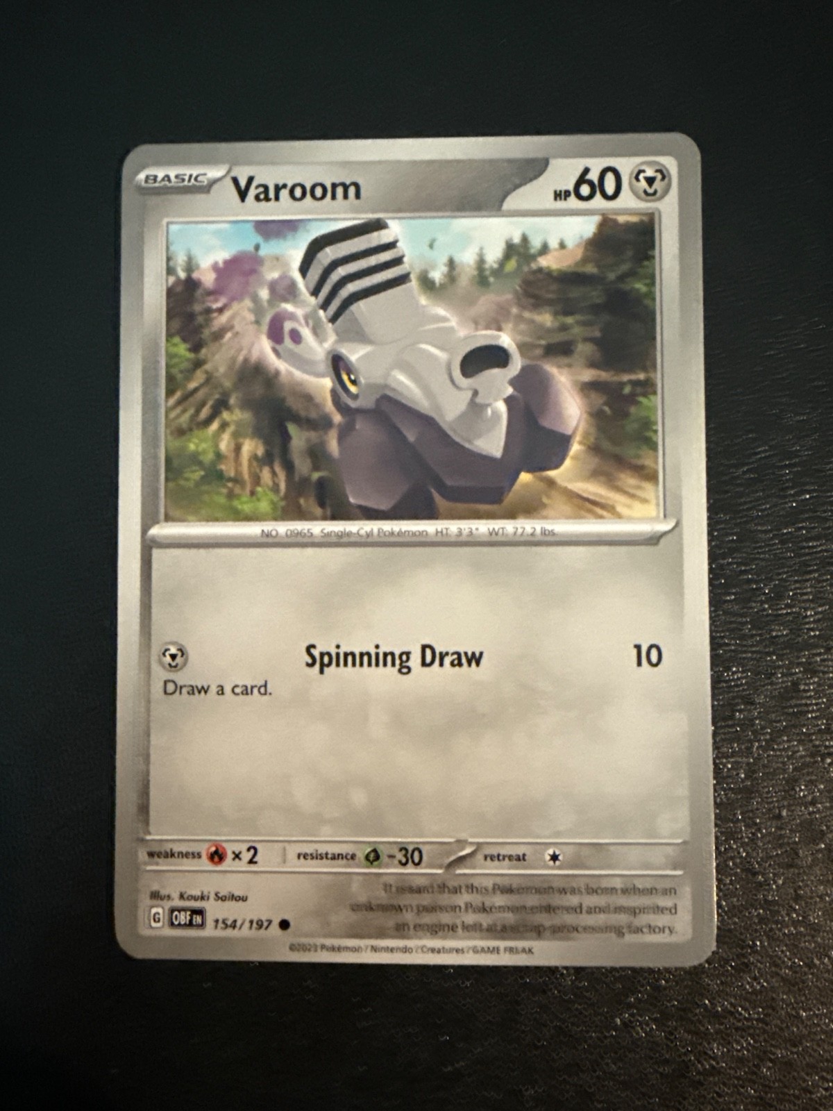pokemon card Varoom 154/197