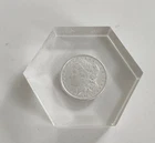 1878 MORGAN SILVER DOLLAR Encapsulated In Lucite