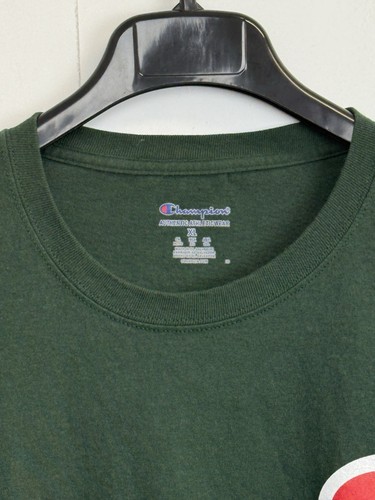 Champion Shirt Men’s Size XL Dark Green Big C Logo Short Sleeve Tee T-shirt - Picture 3 of 5