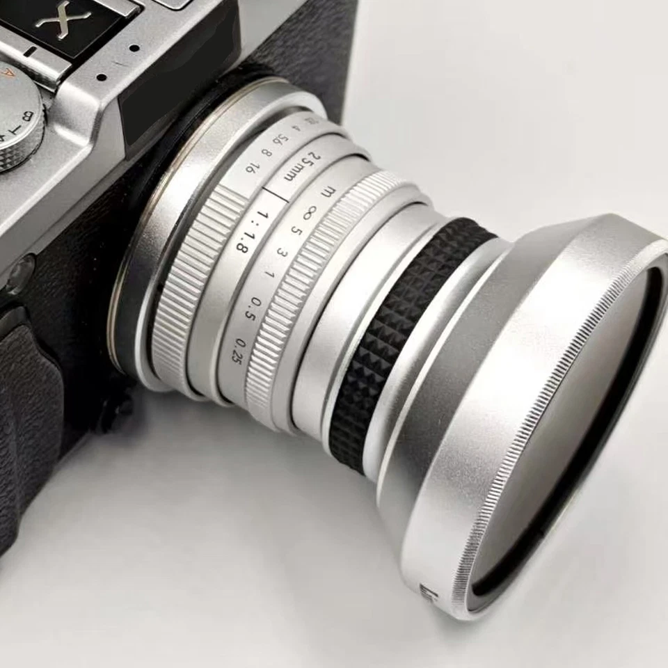 Lente adicional súper ojo de pez plateada fuerte aplicabilidad 37 mm 0,25X para 37 mm EE. UU. Foto 2 de 4