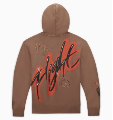 Travis Scott x Air Jordan Hoodie 'Archaeo Brown' - Size L (Cactus
