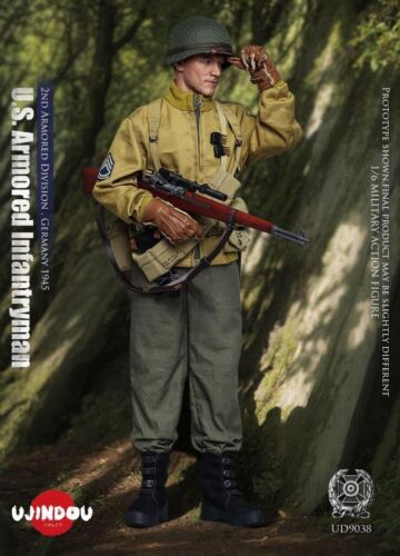 Ujindou 1/6 scale 12" WWII US Armored Infantryman Germany Actionfigur UD-9038 - Bild 2 von 5