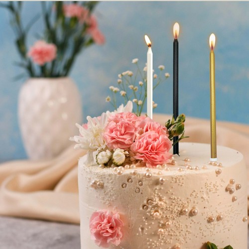 24 pcs 13CM/5.1 inches Long Tall Birthday Candles for Cake is Perfect Decoration - Picture 45 of 46