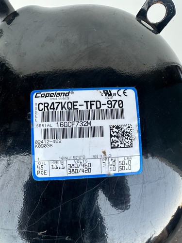 COPELAND HERMETIC COMPRESSOR CR47KQE-TFD-970 - Picture 3 of 9