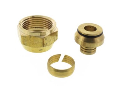 LOT Of 4. Wirsbo 3/4'' QS-style Compression Fitting Assembly R25 thread  A4020750