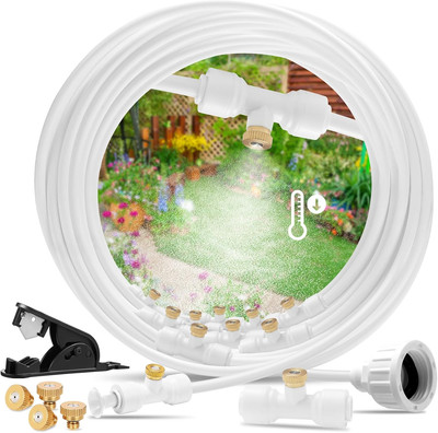Misters for outside Patio, Outdoor Water Misting Cooling System with 26FT Mistin
