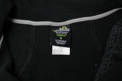PATAGONIA Capilene Polartec Sudadera Para Hombre PEQUEÑA Negra Elastizada Cremallera Bolsillo - Imagen 7 de 8