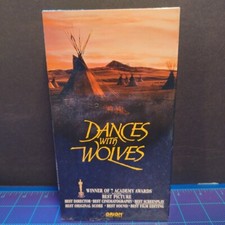 Dances with Wolves VHS 1990 Orion Watermark Kevin Costner Security Seal NEW