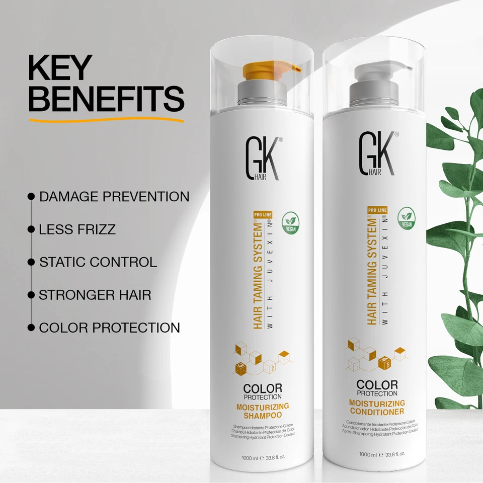 GK HAIR Moisturizing Shampoo and Conditioner Set 33.8 oz Dry Damage Sulfate Free - Image 3 of 4