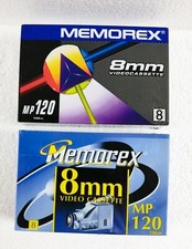 2 Memorex 8mm 120 MP Video Cassettes