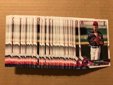 Lot (80) YU-CHENG CHANG Indians 2018 Bowman Baseball paper base prospect cards