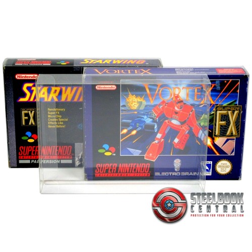 25 x GP6 SNES N64 Game Box Protectors for Super Nintendo 0.4mm PET