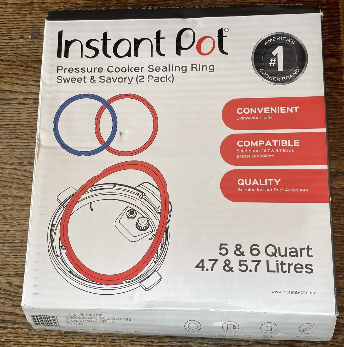 Instant Pot 6 Quart Replacement Parts Sealing Rings Racks Condensation Cup