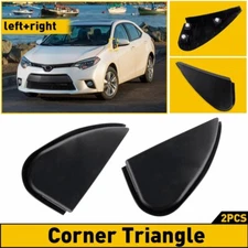 2x Fender Mirror Molding Triangle Trim Corner Cover For 2014-2016 Toyota Corolla