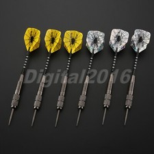 Juego de 3 dardos de aguja con punta de acero de tungsteno profesional de 26 g para juego de dardos dedicados