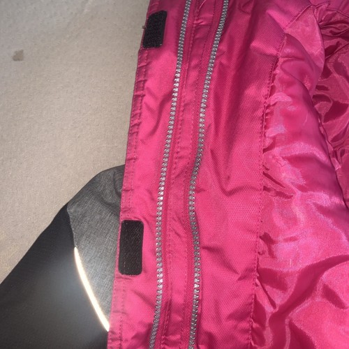 Girls Gerry Jacket M (10/12) Black Grey Pink - Picture 10 of 12