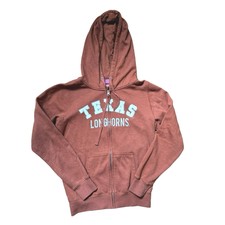 Campus Heritage Texas Longhorns Zip Up Jacket Hoodie Bejeweled Size Medium