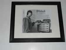Amplificatore valvolare incorniciato Brian Wilson (Beach Boys) McIntosh MC240 stampa 14"x17"