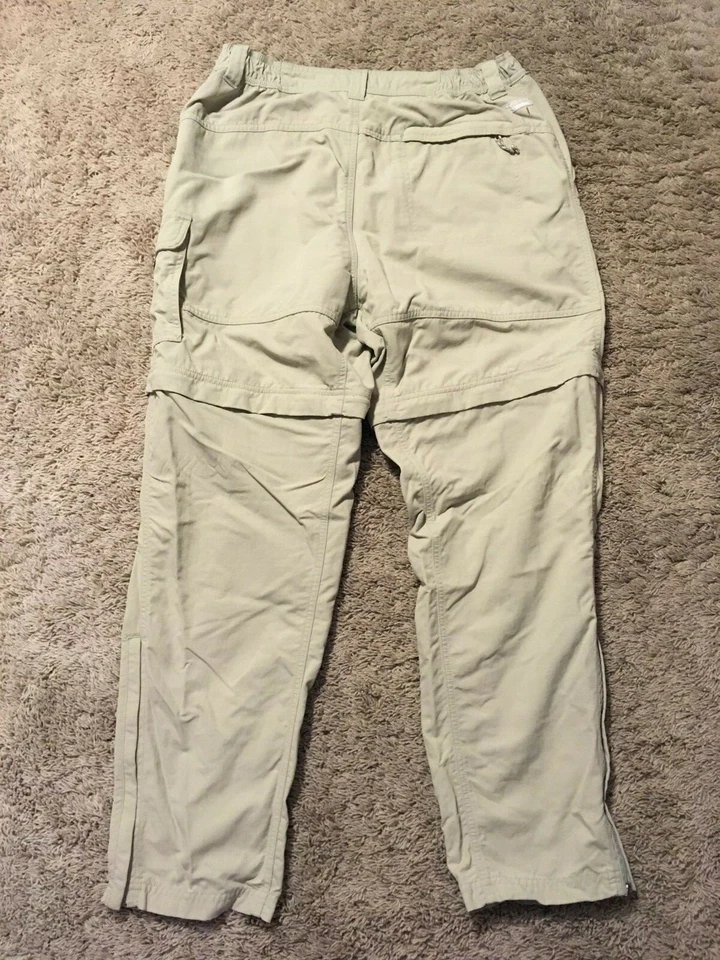 Columbia 裤子/短裤 L 码短裤女式可调式 Omni Dry GRT 卡其色 Q20 — 第 3/4 张图片