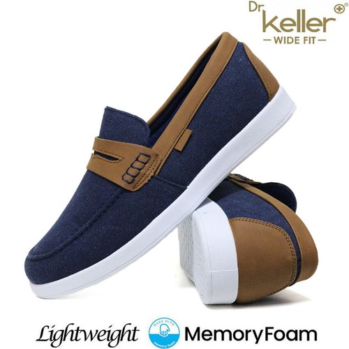 Mens Wide Fit Shoes New Loafers Moccasins Boat Deck Driving Casual Slip On Shoes - Picture 13 of 25