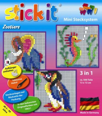 Mini Stecksystem Zootiere 3 in 1 ca. 500 Teile Nr. 41016