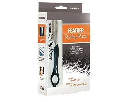 羽毛黑色沙龙剪刀和剪刀